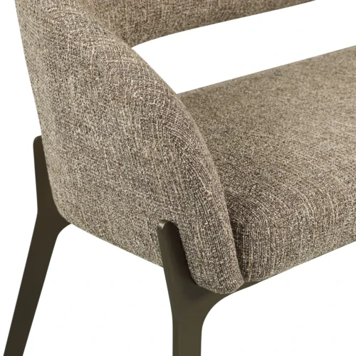 Banc Kenzi marron tweed Richmond Interiors — vue 6