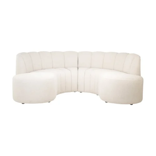 Banc Landmark lodge desert rond entièrement rembourré lot de 2 Richmond Interiors — vue 2