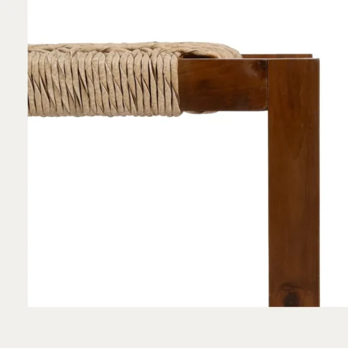 Banc naturel bois de teck Ixia 138 cm — vue 4