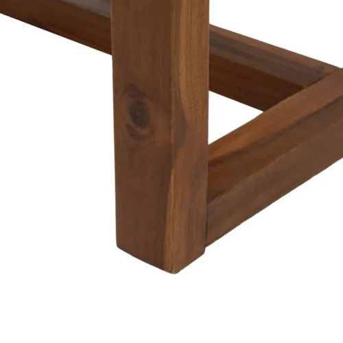 Banc naturel bois de teck Ixia 138 cm — vue 7