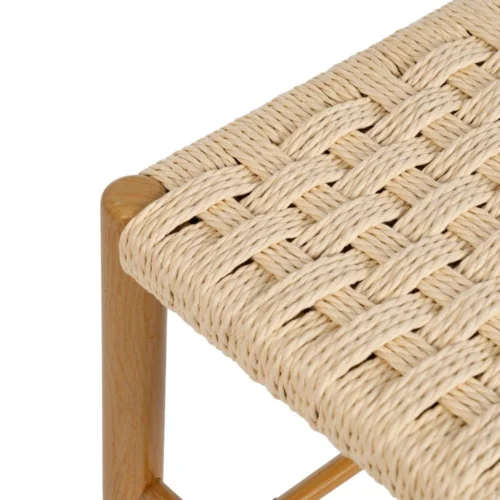 Banc naturel corde et métal Ixia 100 cm — vue 4