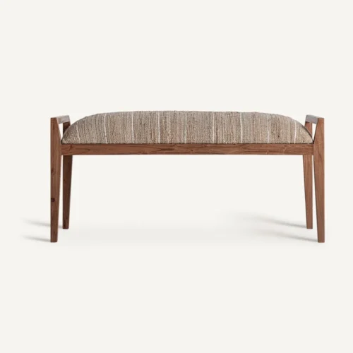 Banc Nitesh manguier et jute beige Vical Home
