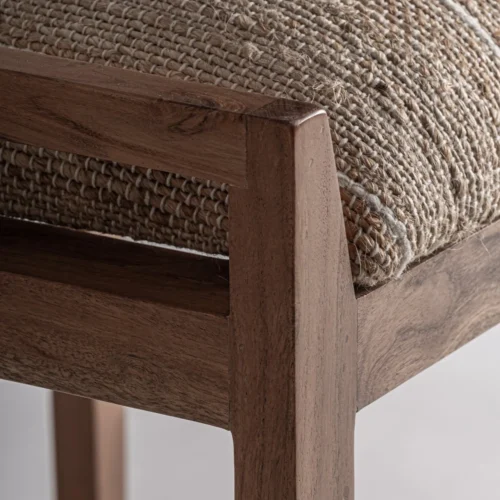 Banc Nitesh manguier et jute beige Vical Home — vue 3