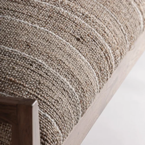 Banc Nitesh manguier et jute beige Vical Home — vue 4
