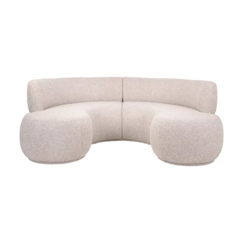 Banc Sorrobon marron cayenne rond lot de 2 Richmond Interiors — vue 2
