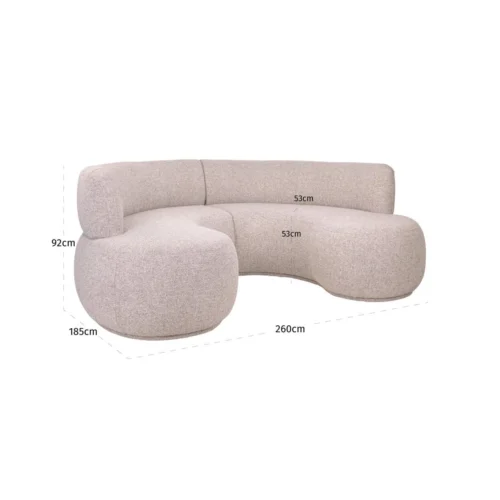 Banc Sorrobon marron cayenne rond lot de 2 Richmond Interiors — vue 9