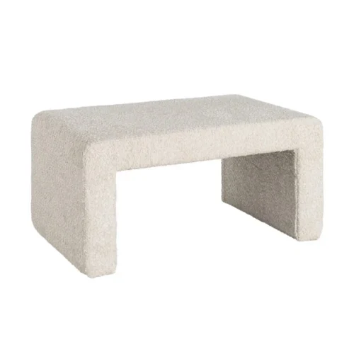 Banc tissu crème Ixia 90 cm — vue 2