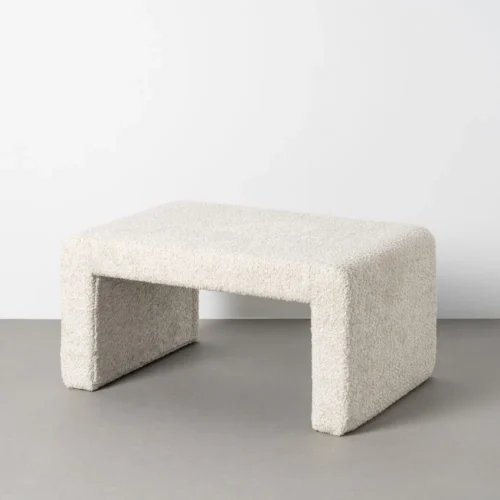 Banc tissu crème Ixia 90 cm — vue 8