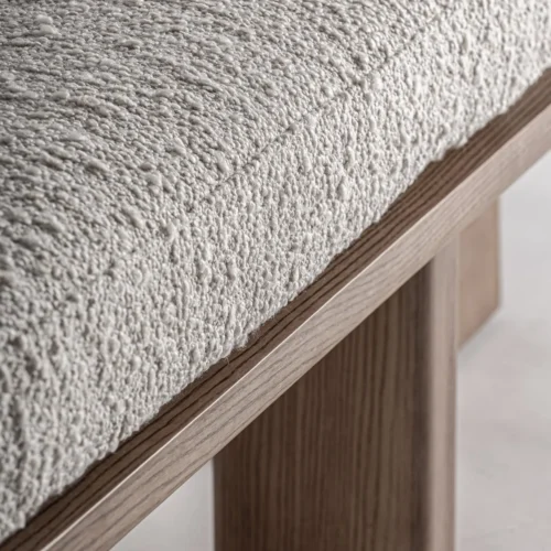 Banc Windek marron et doré Vical Home — vue 4