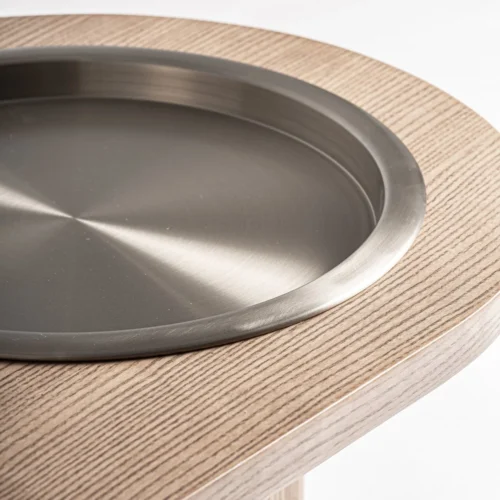 Banc Windek marron et doré Vical Home — vue 6