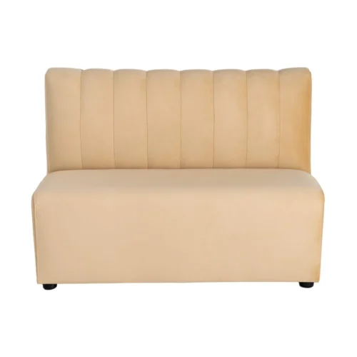 Banquette tissu beige assise rembourrée Ixia 120 cm — vue 2