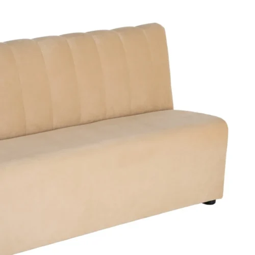Banquette tissu beige assise rembourrée Ixia 120 cm — vue 3