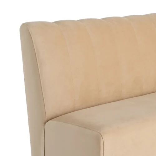 Banquette tissu beige assise rembourrée Ixia 120 cm — vue 5