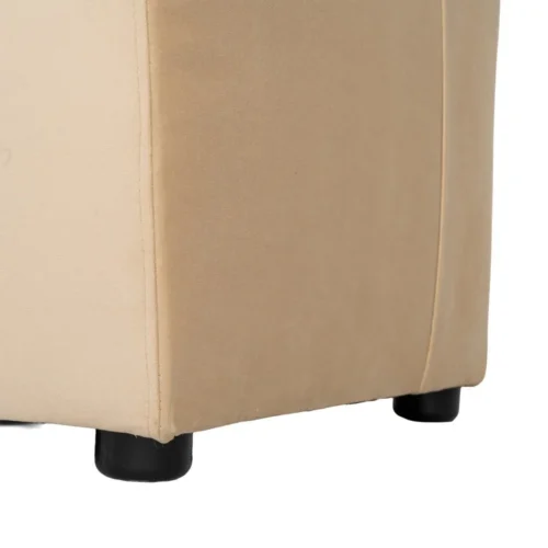 Banquette tissu beige assise rembourrée Ixia 120 cm — vue 8