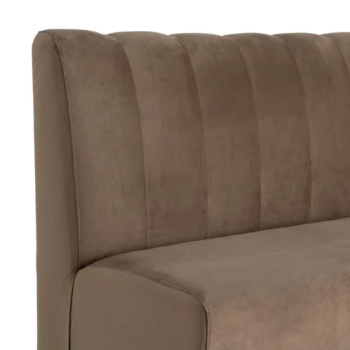 Banquette tissu taupe assise rembourrée Ixia 120 cm — vue 5