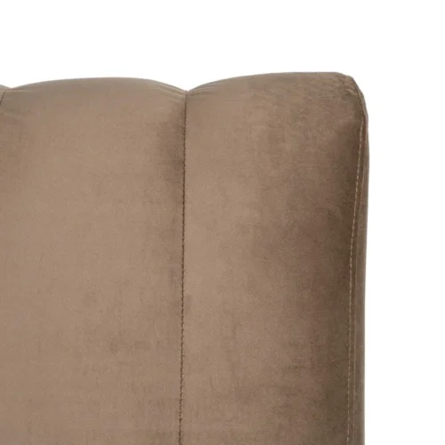 Banquette tissu taupe assise rembourrée Ixia 120 cm — vue 6