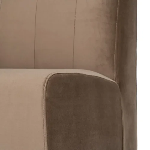 Banquette tissu taupe assise rembourrée Ixia 120 cm — vue 7