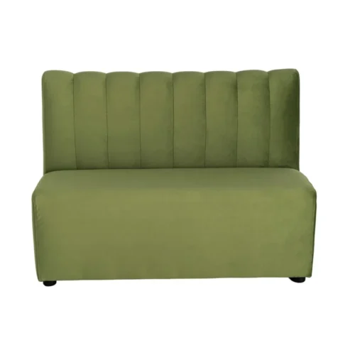 Banquette tissu vert assise rembourrée Ixia 120 cm — vue 2