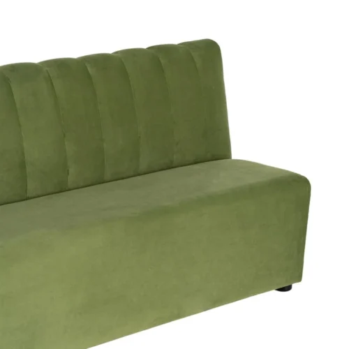 Banquette tissu vert assise rembourrée Ixia 120 cm — vue 3