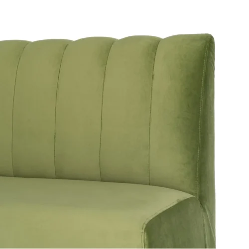 Banquette tissu vert assise rembourrée Ixia 120 cm — vue 7