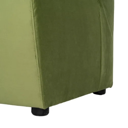 Banquette tissu vert assise rembourrée Ixia 120 cm — vue 8