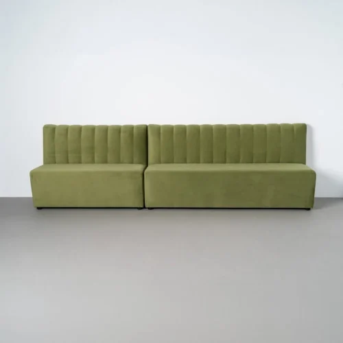 Banquette tissu vert assise rembourrée Ixia 120 cm — vue 9