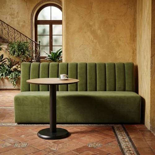 Banquette tissu vert grand format Ixia 180 cm — vue 10