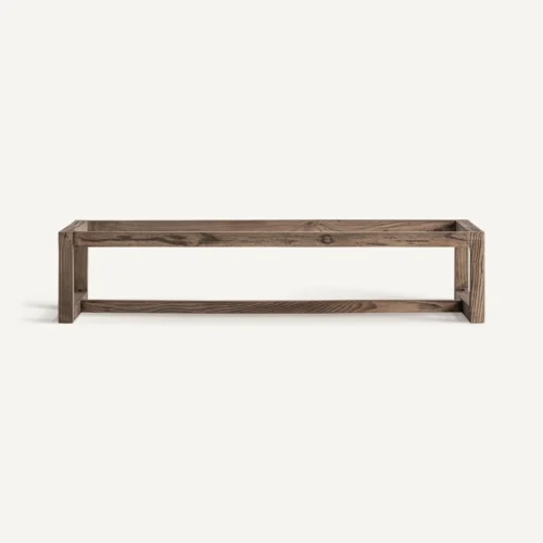 Base de vitrine Kriz bois d'orme marron Vical Home