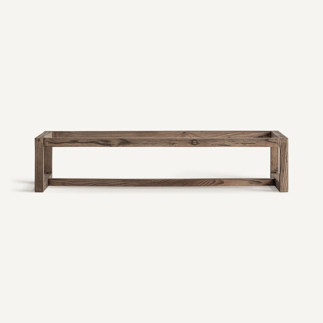 Base de vitrine Kriz bois d'orme marron Vical Home