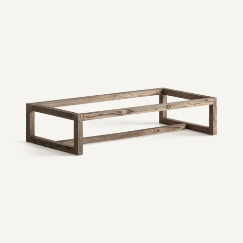 Base de vitrine Kriz bois d'orme marron Vical Home — vue 2