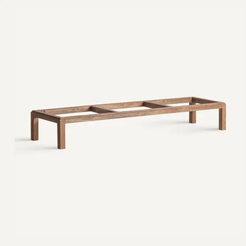 Base de vitrine Shayla teck marron Vical Home — vue 2