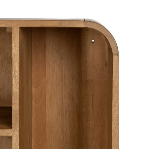 Bibliothèque bois de manguier naturel Ixia 60 cm — vue 10