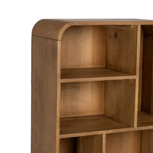 Bibliothèque bois de manguier naturel Ixia 60 cm — vue 5