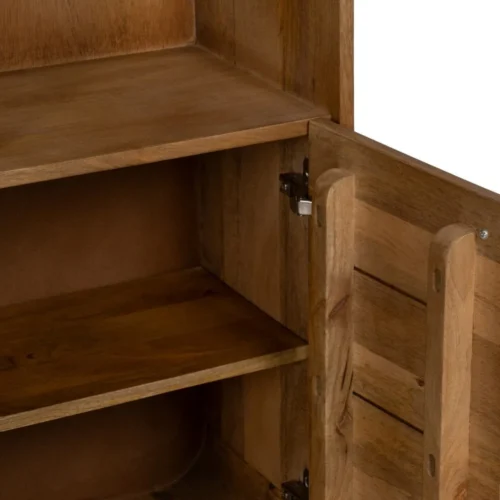 Bibliothèque bois de manguier naturel Ixia 60 cm — vue 7