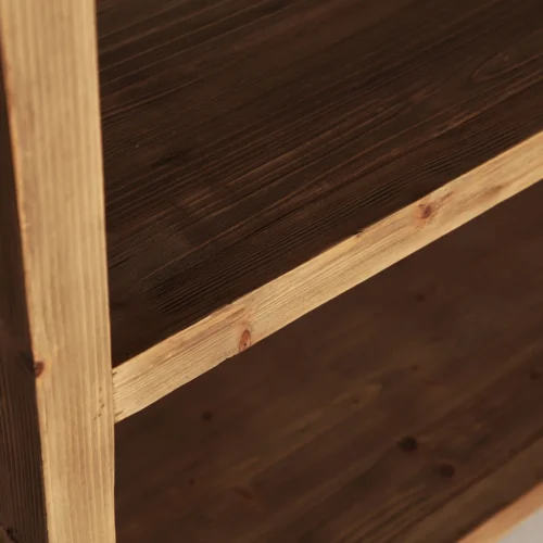 Bibliothèque Udine bois d'orme recyclé Vical Home — vue 3