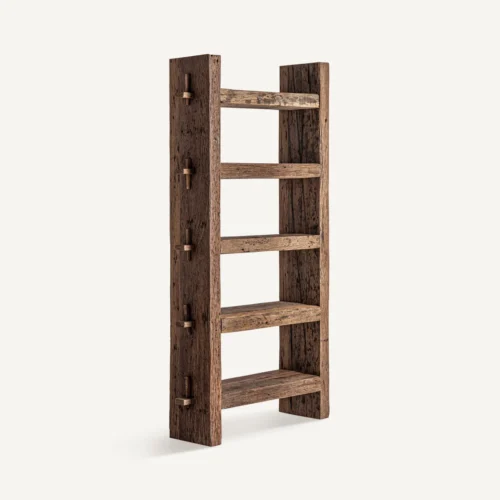 Bibliothèque Walding bois récupéré marron Vical Home — vue 2
