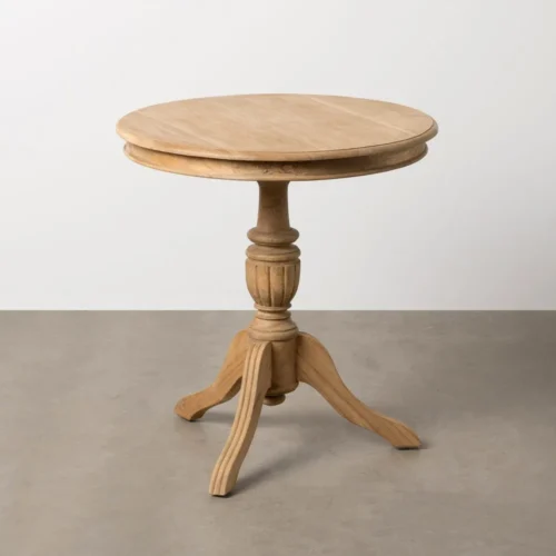 Bout de canapé rond en bois de mindi Ixia Ø 70 cm