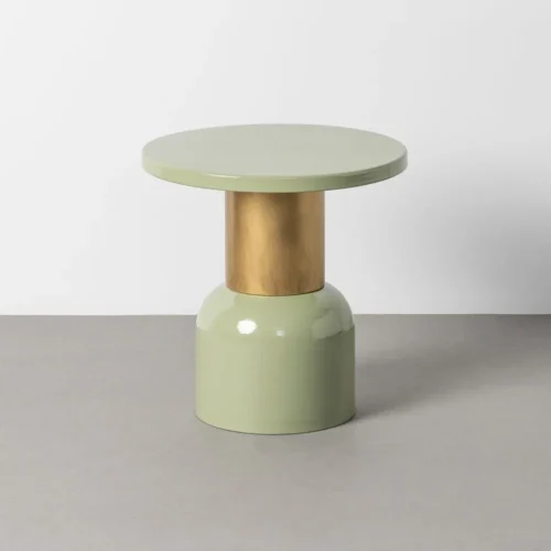 Bout de canapé rond en métal aigue-marine Ixia Ø 51 cm — vue 7