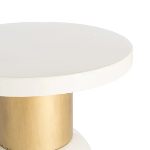 Bout de canapé rond en métal blanc Ixia Ø 40 cm — vue 2