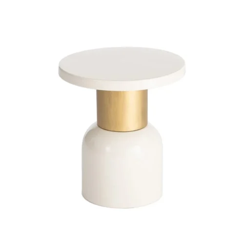 Bout de canapé rond en métal blanc Ixia Ø 40 cm — vue 6