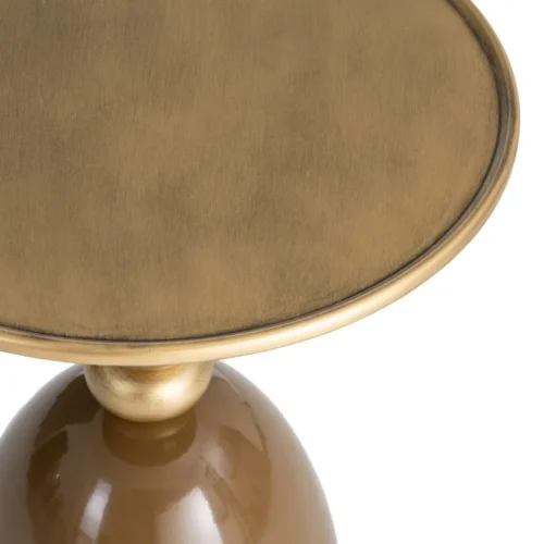 Bout de canapé rond en métal marron Ixia Ø 49 cm — vue 2