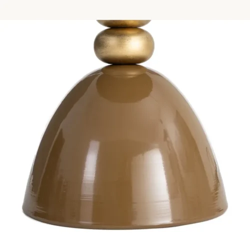 Bout de canapé rond en métal marron Ixia Ø 49 cm — vue 5