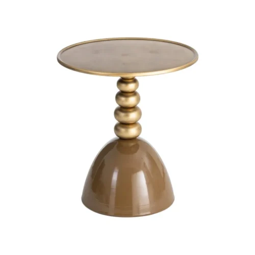 Bout de canapé rond en métal marron Ixia Ø 49 cm — vue 6