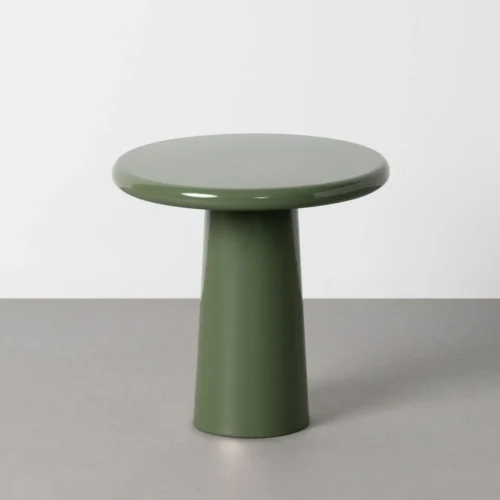 Bout de canapé rond en métal vert Ixia Ø 38 cm