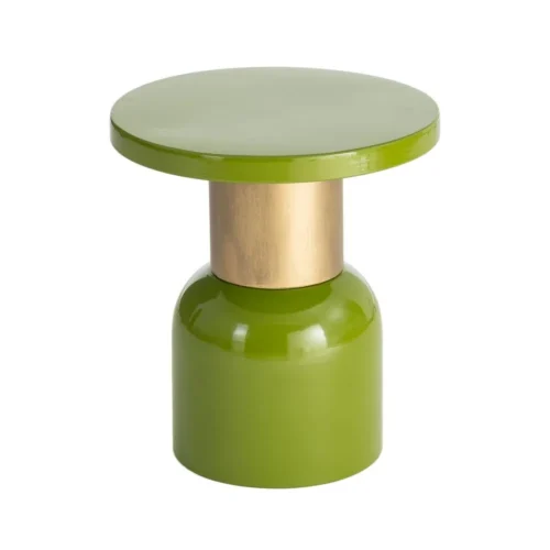 Bout de canapé rond en métal vert Ixia Ø 40 cm — vue 6