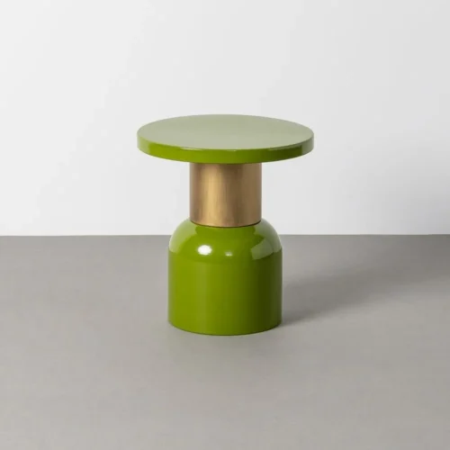 Bout de canapé rond en métal vert Ixia Ø 40 cm — vue 7