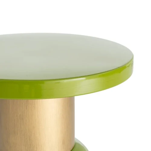 Bout de canapé rond en métal vert Ixia Ø 51 cm — vue 2