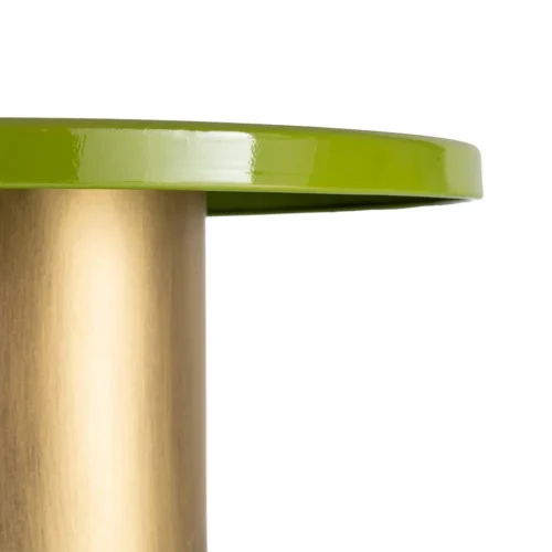 Bout de canapé rond en métal vert Ixia Ø 51 cm — vue 3