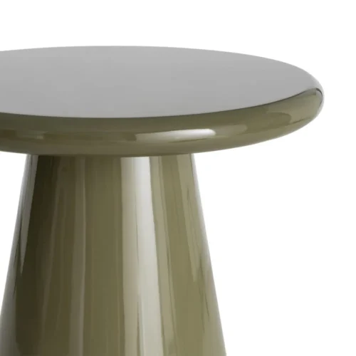 Bout de canapé rond laqué brillant vert Ixia Ø 45 cm — vue 3