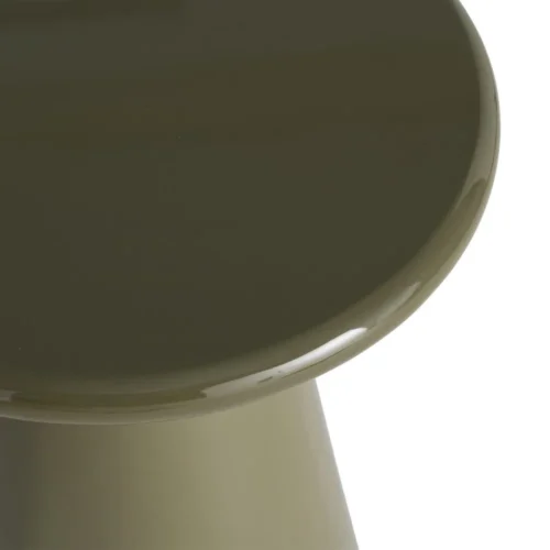 Bout de canapé rond laqué brillant vert Ixia Ø 45 cm — vue 4